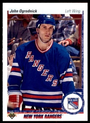 1990-91 Upper Deck John Ogrodnick . New York Rangers #258 - Image 1 of 2
