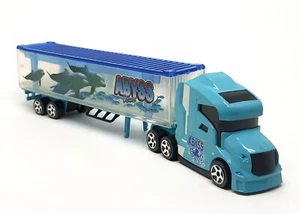 Majorette Concept Truck ABYSS Ocean Container Light Blue 1/87 8 inches - Picture 1 of 6