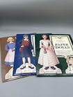 Lot of 3 American Girl Paper Dolls Felicity, Molly, Kirsten & Books