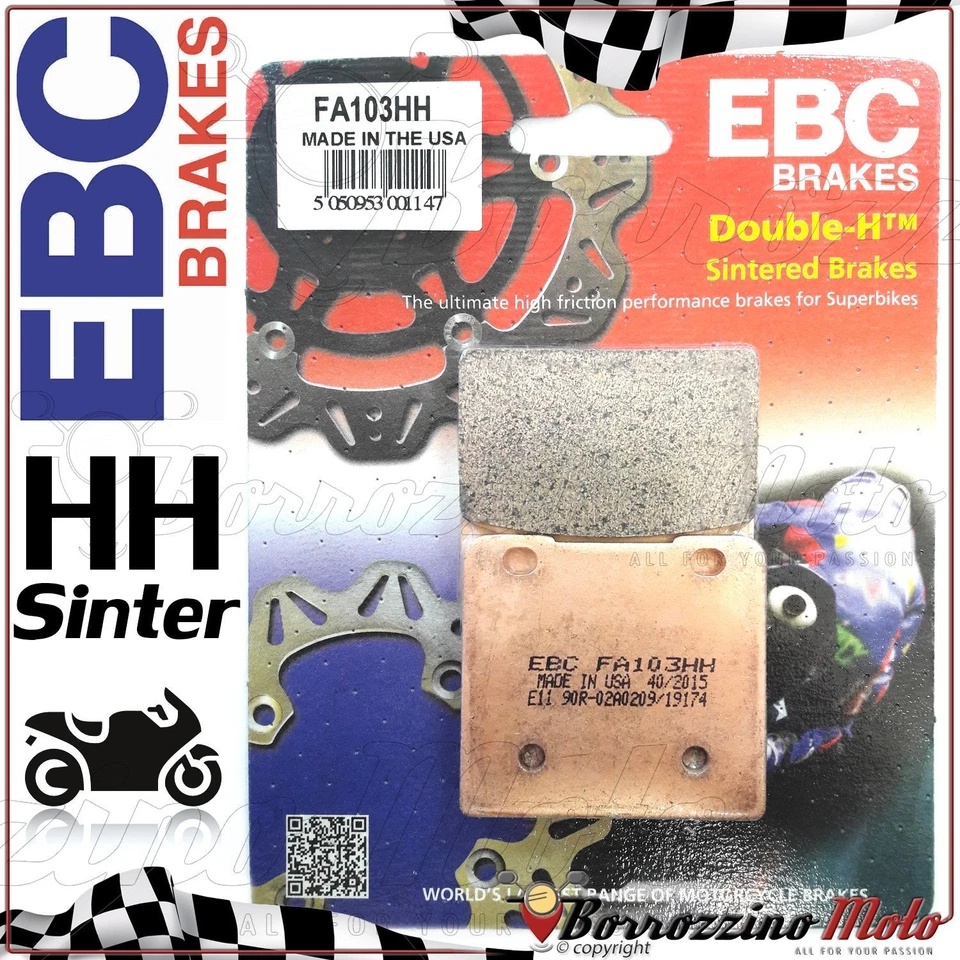 PASTIGLIE FRENO POSTERIORE SINTER EBC FA103HH per SUZUKI GSX 1100 1984-1988 - Immagine 1 di 1