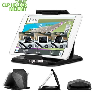 UniversalCar Mount Cup Holder Stand For 5-9.6'' iPhone Samsung GPS Tablet iPad - Picture 1 of 12