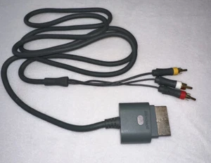 Official Microsoft Xbox 360 HDTV Composite Audio Video AV Cable Cord OEM - Picture 1 of 4