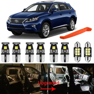 White LED Light Bulbs Interior Light Kit For 2010-2015 Lexus RX 270 350 450 - Picture 1 of 9