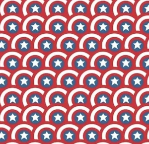 Marvel Captain America Shield Fabric By Camelot Fabric By The Yard - Picture 1 of 2