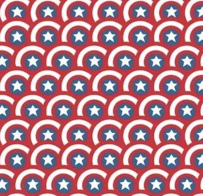 Tela Escudo Capitán América Marvel por Tela Camelot por Yarda Foto 1 de 2