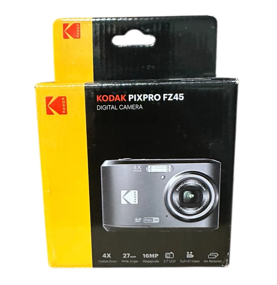 KODAK Pixpro FZ45 | 16.44 Megapixel | Digitale Kompaktkamera | schwarz | Neu,OVP - Bild 1 von 2