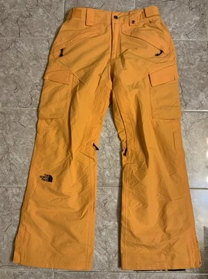 Calça de neve masculina pequena impermeável The North Face Hy Vent laranja claro - Imagem 1 de 4