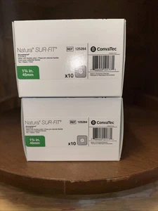 Menge 2 ConvaTec Sur-Fit Natura Stomaklebende Oblate, 125264, 1-3/4" Flansch 10/Box - Bild 1 von 2
