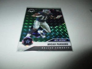 Micah Parsons 2021 Panini Mosaic NFL Debut Green Prizm RC #257 - Picture 1 of 1