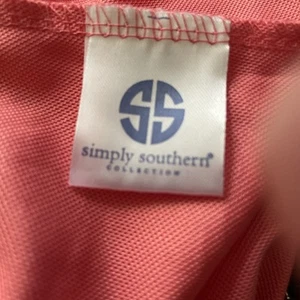 Nuevo 2 XL Pantalones Cortos Simply Southern Melocotón Azul Marino/Blanco Cintura y Azul Marino/Melocotón/Blanco Borde - Imagen 1 de 7