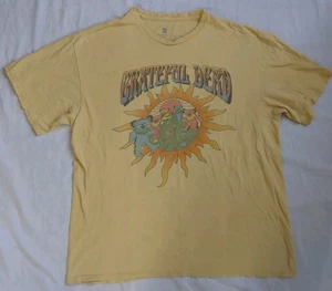 Junkfood Clothing Grateful Dead T-Shirt Yellow Men's Size M - Picture 1 of 14