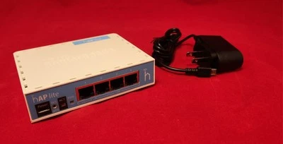 Mikrotik hAP Lite Classic Router RB941-2nD Wireless Access Point 32MB Ram 4xLAN - Image 1 of 2