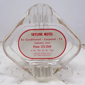 Skyline Motel Klimaanlage-Teppich-TV Aschenbecher Cherokee Iowa IST DIESE FAMILIE? - Bild 1 von 2