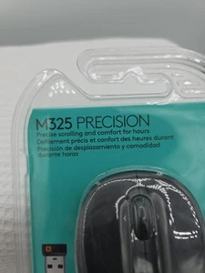 Logitech M325 Precision Wireless Mouse Black New - Picture 1 of 11