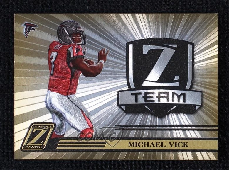 2005 Donruss Zenith Z Team Gold /100 Michael Vick #ZT-2 - Image 1 of 2