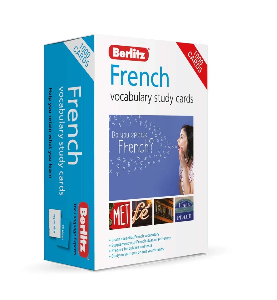 Berlitz Vocabulary Study Cards French (Language Flash Cards) - Image 1 of 1