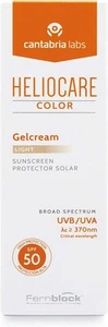 Heliocare Gelcream Color Light FPS 50 50 ml / Crema solar para rostro / UVA UVB diario - Imagen 1 de 7