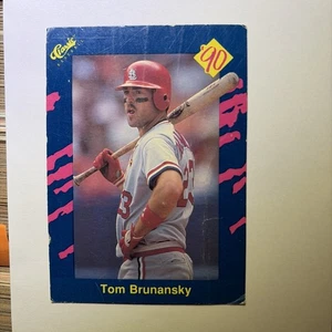 1990 Classic Blue #119 Tom Brunansky St. Louis Cardinals - Picture 1 of 2