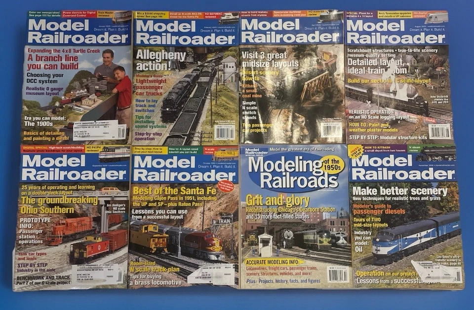 Model Railroader Magazine 2005 Lot of 8 - Missing March, May, June, July - Image 1 of 1