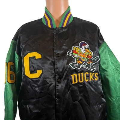 Chaqueta Universitaria Mighty Ducks Para Hombre Talla XL Tocado Clásicos Charlie Conway Foto 1 de 4