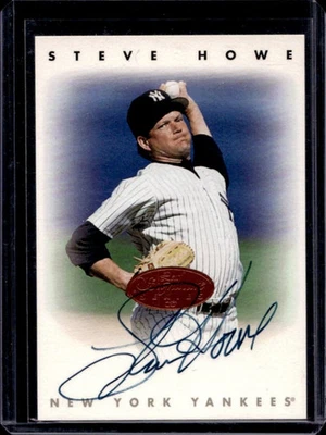 1996 Leaf Signature Series Steve Howe Auto Bronze #NNO Yankees - Image 1 of 2