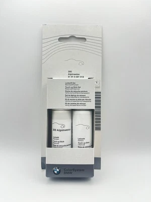 BMW Lackstift-Set Alpinweiß 3 "300" –MHD abgelaufen - Funktioniert Top -Original - Bild 1 von 3