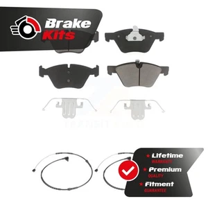 Front Ceramic Disc Brake Pad Wear Sensor Pair Kit For 2010-2016 BMW Z4 sDrive28i - Picture 1 of 1