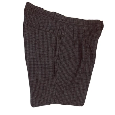 New 36 Baxter Natural Jeanswear Chino Linen Blend Pleated Front Shorts 20" Side - Image 1 of 4