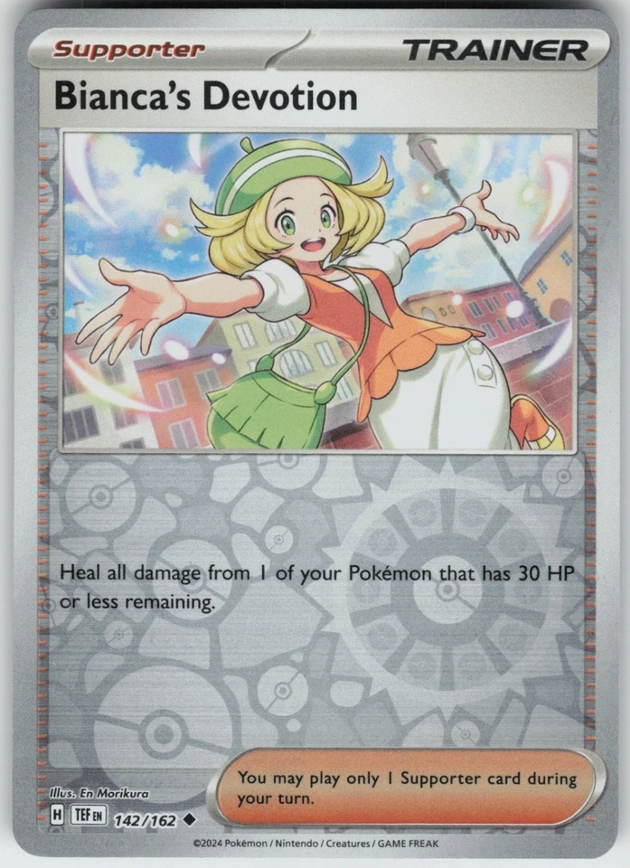 Reverse Holo Bianca's Devotion - 142/162 Uncommon SV05: Temporal Forces NM - Image 1 of 1