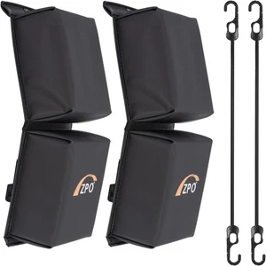 PWC Jet Ski Bumpers Boat Bumpers Fenders Docking Folding Design Black NEW 2 Pk - Picture 1 of 8