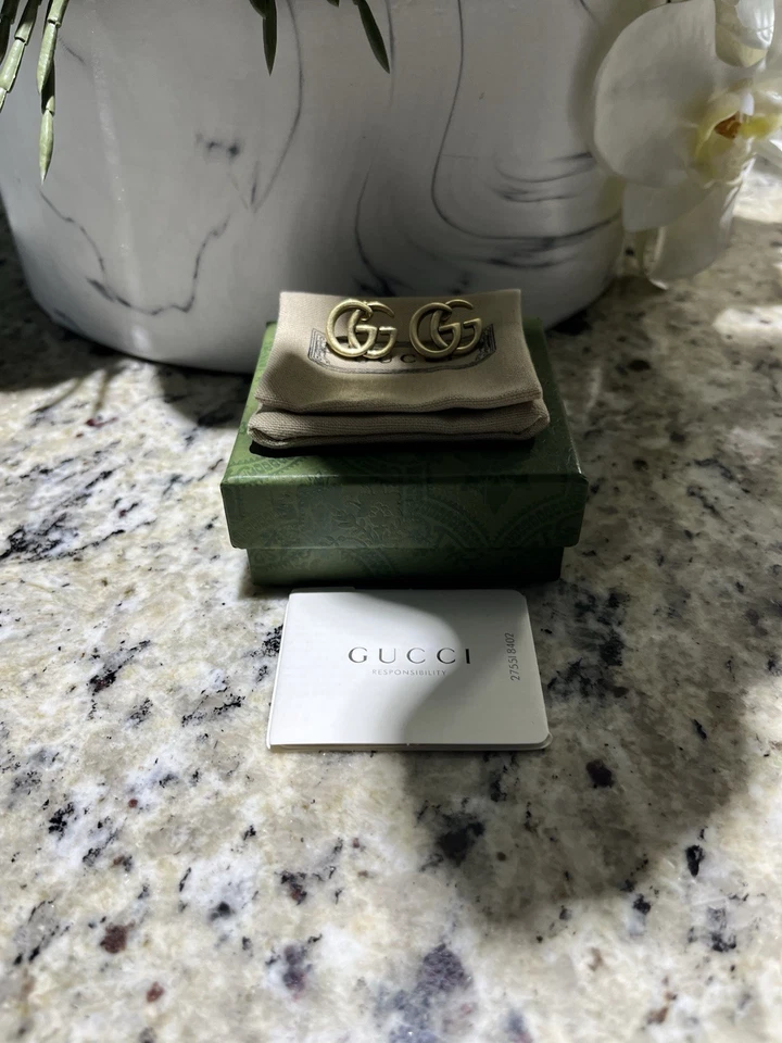 Pendientes Gucci GG Logo Marmont Oro Joyería Accesorios Aretes Pendientes Foto 1 de 2