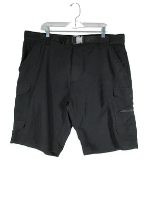 Pantalones Cortos de Carga Denali Para Hombres Microfibra con Cinturón Cintura Alta Bolsillos Talla 38 Negros Foto 1 de 4