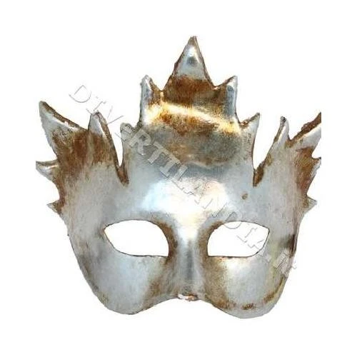 MASHERA VENEZIANA FOGLIA PLATANO ARGENTO - Immagine 1 di 1