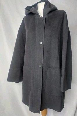 Abrigo de lana The White Company con capucha gris doble cara talla grande nuevo sin etiquetas 270 GBP Foto 1 de 4