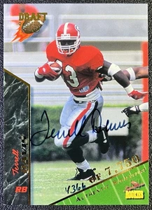 1995 Signature Rookies Terrell Davis Rookie RC #21 Auto /7750 - Bild 1 von 2