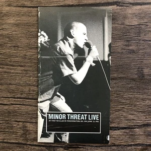 Minor Threat Live 9:30 Club VHS Lyric / Photo Booklet Insert Only - Bild 1 von 3