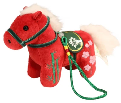 2026 Jahr des Pferdes Chinesische Neujahr Ornamente niedliche Plüsch Maskottchen - Bild 1 von 4