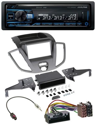Alpine USB Bluetooth DAB MP3 Autoradio für Ford Transit V363 (2014-2018) - Bild 1 von 4
