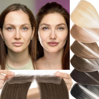 Parches completos de encaje para mujer línea frontal cabello humano virgen pieza toupee Foto 1 de 4