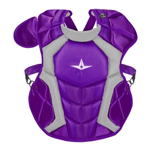 Protector de pecho de receptor de béisbol All-Star System Seven Pro NOCSAE para adultos púrpura - Imagen 1 de 1