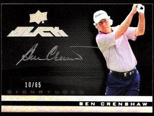 Ben Crenshaw 2013 Upper Deck Black Golf Signatures Auto Autograph /65 - Picture 1 of 2
