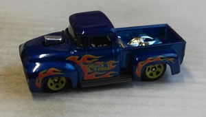 Hot Wheels 1956 Ford Custom Pickup Truck blaumetallic Flammen Flames Auto HW ´56 - Picture 1 of 5