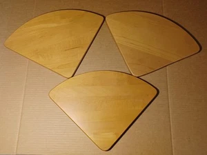 Longaberger Wood Crafts Wrought Iron 4 Tier Corner wood Shelf lot of 3 - Picture 1 of 3