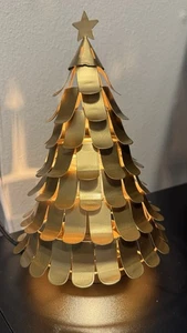 Calentador Scentsy Treetops Glisten Holiday Collection Árbol de Metal Dorado Nueva Caja Abierta - Imagen 1 de 5