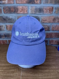 Smithsonian Journeys Museum Travel Program Grey Blue Perrin Strapback Buckle Hat - Picture 1 of 7