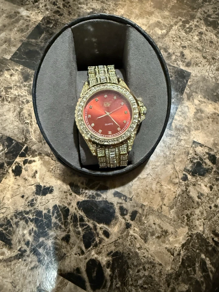 Reloj Donald Trump Hombre Make America Great Again Cuero Negro Cuarzo 42mm 8 1/4" Foto 1 de 1