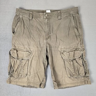 Pantalones Cortos The North Face Para Hombre 34 Marrón Carga Pesado 100% Algodón Lona *LEER Foto 1 de 4