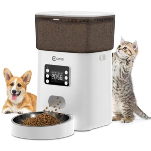 CIAYS AUTOMATISCHER KATZENFUTTERAUTOMAT, 4L, DISPERGIERT BIS ZU 20 PORTIONEN, CIPS01-1 - WEISS - Bild 1 von 5