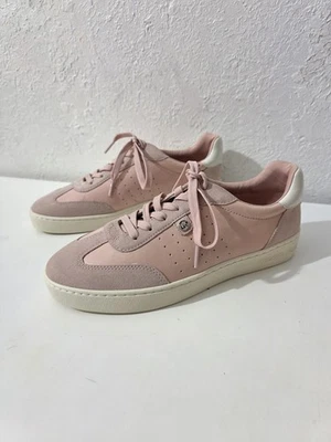 Zapatillas informales Michael Kors Scotty de cuero rosa con cordones para mujer talla 8 Foto 1 de 4