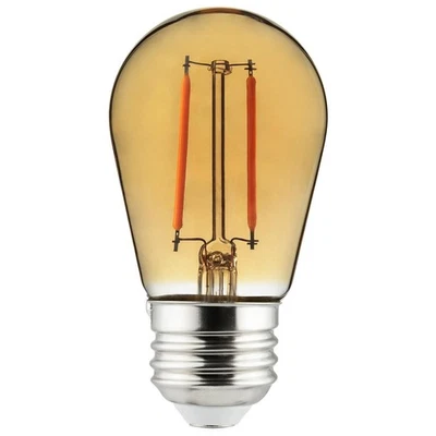 SUNLITE LED S14 Amber 2W 120V E26 Medium Base DImmable Bulb - Image 1 of 2